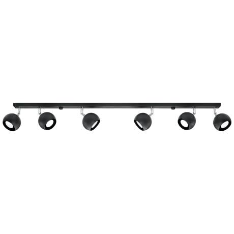 Ceiling lamp OCULARE 6L black