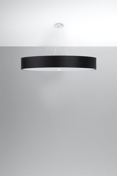 Chandelier SKALA 100 black + 6x LED Bulbs E27 4000K Cool White 7.5W 650lm