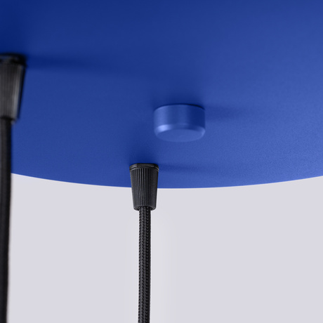 Pendant lamp ESTRIA 3P white/ultramarine