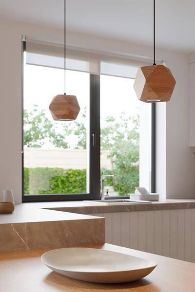 Ceiling lamp WOODY 3 in natural wood + 3x LED Bulb GU-10 3000K Warm 7W 620lm