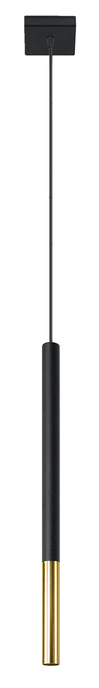 Pendant lamp MOZAICA 1 black/gold + 1x LED Bulb G9 3000K Warm 4.5W 510lm