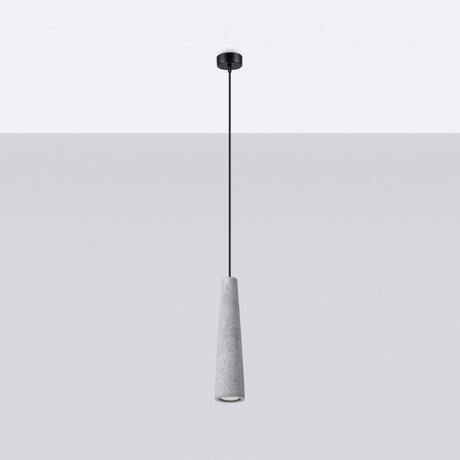 Hanging lamp ELECTRA concrete + 1x LED Bulb GU-10 4000K Cool White 7W 530lm