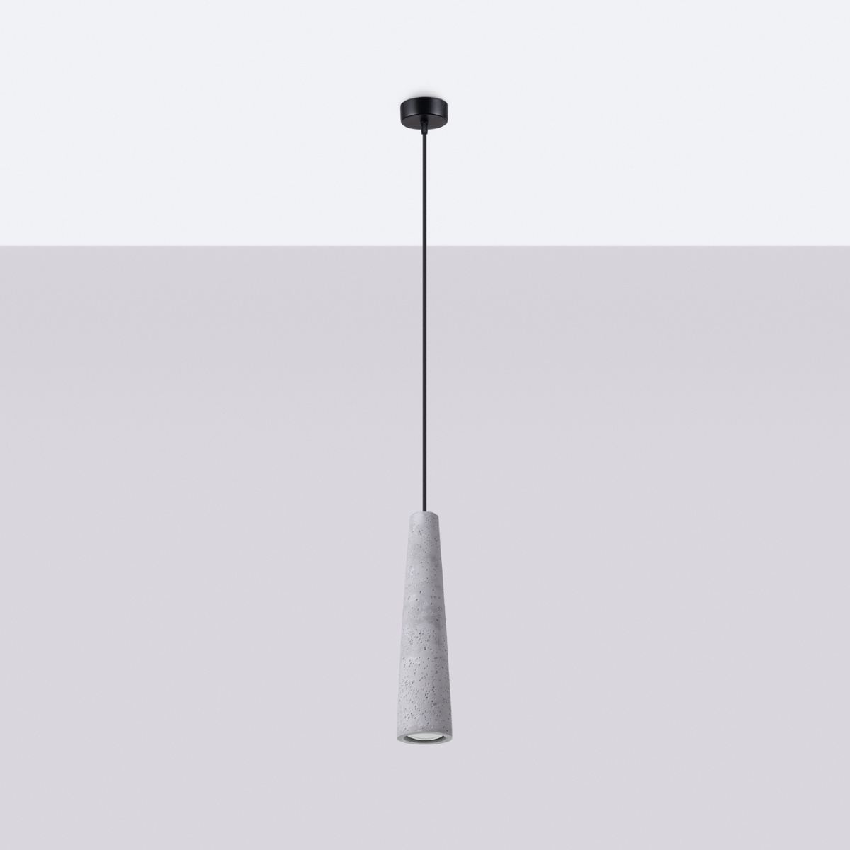Pendant lamp ELECTRA concrete + 1x LED Bulb GU-10 3000K Warm 7W 510lm