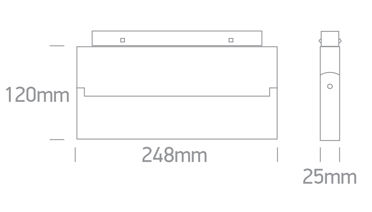 MILA 248 black LED 3000K 20W 1600lm