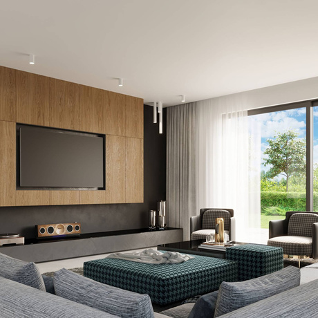 Ceiling lamp LAGOS 30 white + 1x LED Bulb GU-10 3000K Warm 7W 620lm