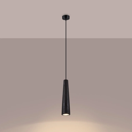 Pendant lamp ELECTRA black concrete