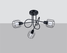 Chandelier BELUCI 3S black + 3x LED Bulb E14 3000K Warm 7.5W 620lm