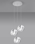 Hanging lamp TULOS 3P white + 3x LED bulb E27 3000K Warm 7.5W 620lm