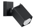 Wall lamp MERIDA 1 black + 1x LED Bulb GU-10 4000K Cool White 7W 630lm