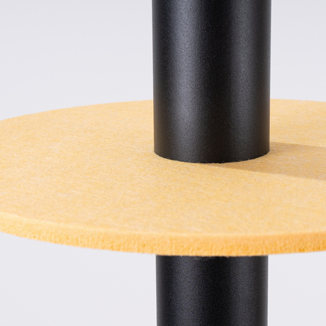 Pendant lamp PELTA 1 black/yellow