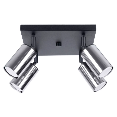 Ceiling lamp WINX 4 black/chrome