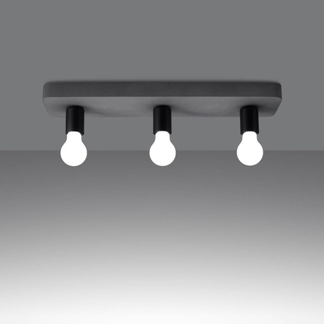 Ceiling lamp TAVO 3 + 3x LED Bulb E27 3000K Warm 7.5W 620lm