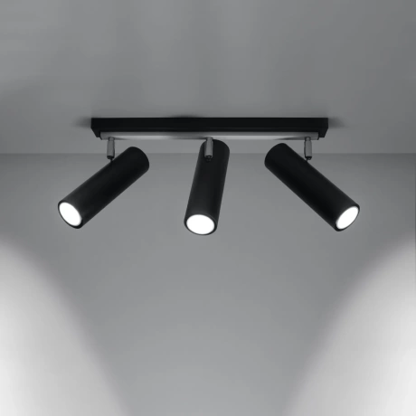 Ceiling lamp DIREZIONE 3 black