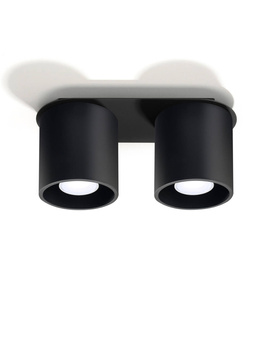 Ceiling lamp ORBIS 2 black + 2x LED Bulb GU-10 4000K Cool White 7W 630lm