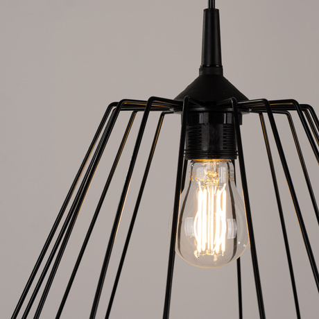 Pendant lamp TRAPO black