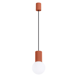 Pendant lamp HALO 1 red ochra