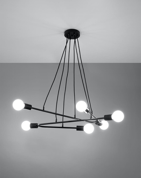 Pendant lamp ASTRAL 6 black