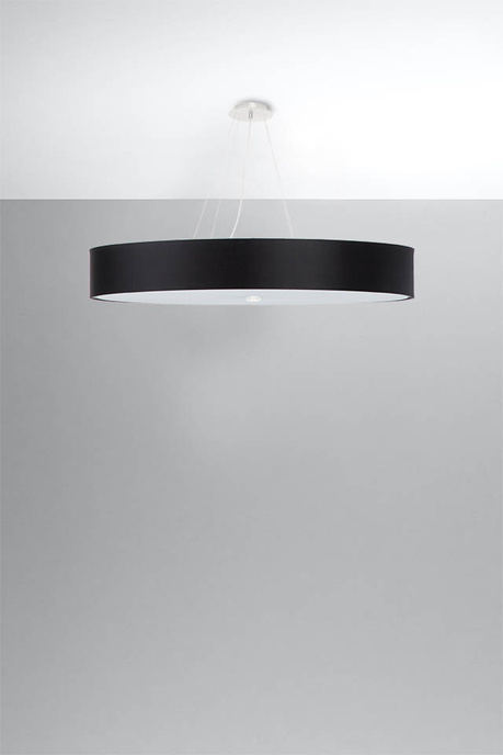 Chandelier SKALA 100 black + 6x LED Bulbs E27 4000K Cool White 7.5W 650lm