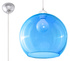Pendant lamp BALL blue + 1x LED Bulb E27 4000K Cool White 7.5W 650lm