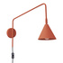 Wall lamp NOX red ochre