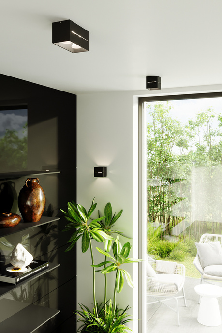 Wall lamp LOBO black + 1x LED Bulb G9 3000K Warm 4.5W 510lm