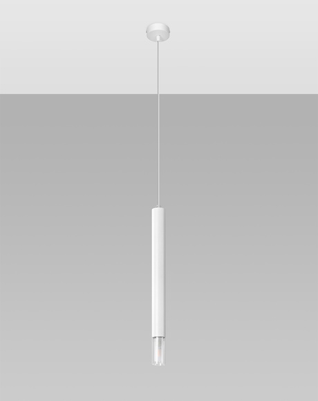 Hanging lamp VIZIER 1 white + 1x LED Bulb G9 3000K Warm 4.5W 510lm