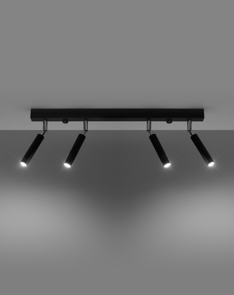 Ceiling lamp EYETECH 4 black + 4x LED Bulb G9 3000K Warm 4.5W 510lm