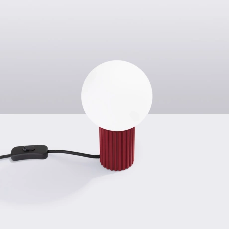 Table lamp HALO burgundy