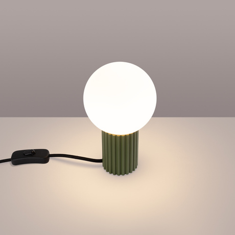 Table lamp HALO olive green