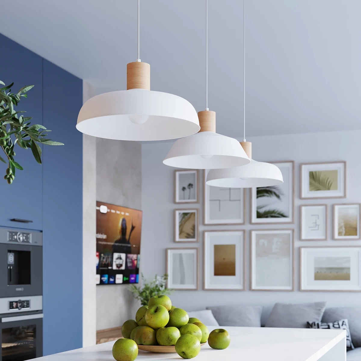 Pendant lamp FANO white