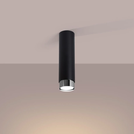 Ceiling lamp NERO 22,5 black/chrom