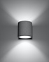 Wall lamp ORBIS beton + 1x LED Bulb G9 3000K Warm 4.5W 510lm