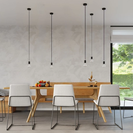 Pendant lamp EDISON black