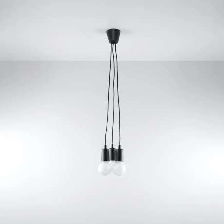 Pendant lamp DIEGO 3 black