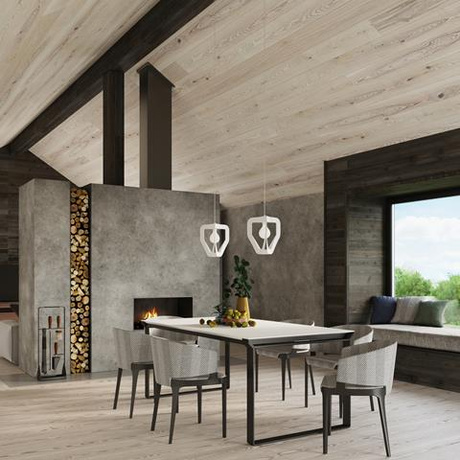 Pendant Lamp TRES white + 1x LED Bulb E27 3000K Warm 7.5W 620lm