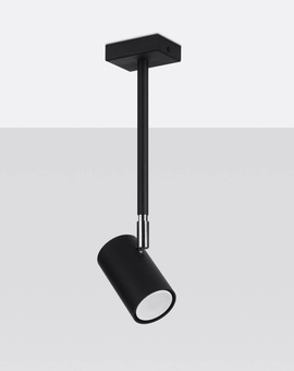 Ceiling lamp NORANO black + 1x LED Bulb GU-10 3000K Warm 7W 620lm