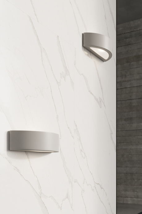 Wall lamp ceramic ATENA grey + 1x LED Bulb E27 3000K Warm 7.5W 620lm