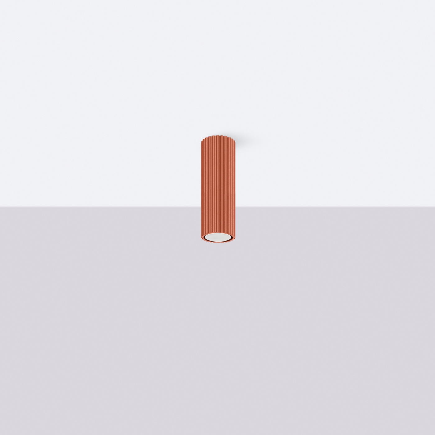 Ceiling lamp KARBON 20 red ochre