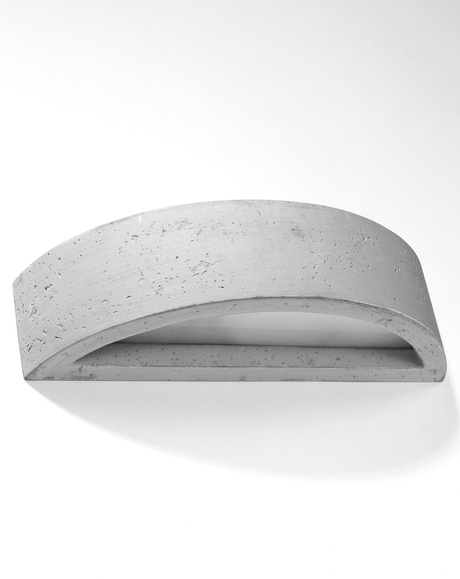 Wall lamp ATENA concrete + 1x LED Bulb E27 3000K Warm 7.5W 620lm