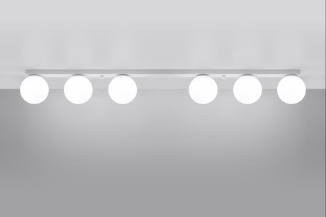 Ceiling lamp YOLI 6 white + 6x LED Bulb G9 3000K Warm 4.5W 450lm