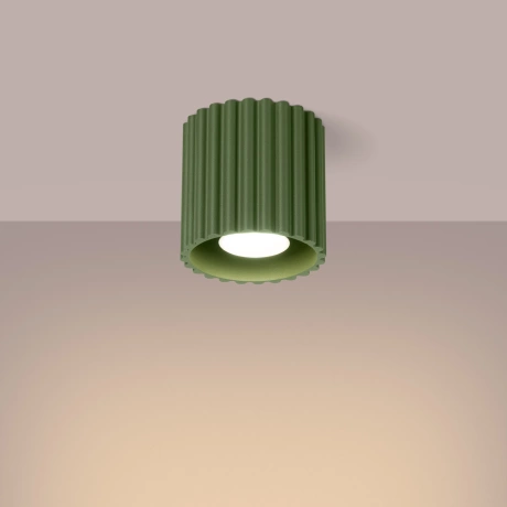 Ceiling lamp AURA 1 olive green GU10