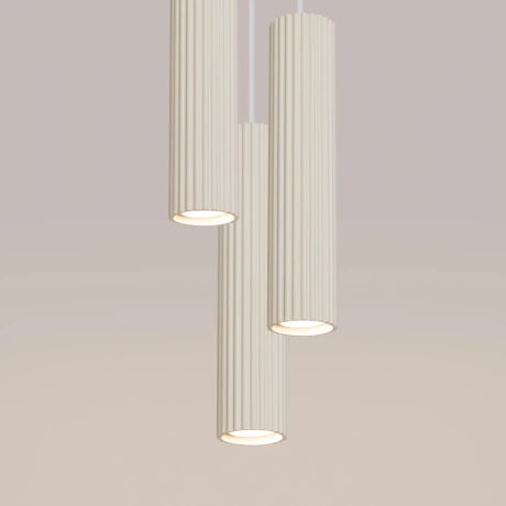 Pendant lamp KARBON 3P beige