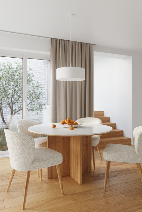 Chandelier ROLLO 45 white + 3x LED Bulb E27 4000K Cool White 7.5W 650lm