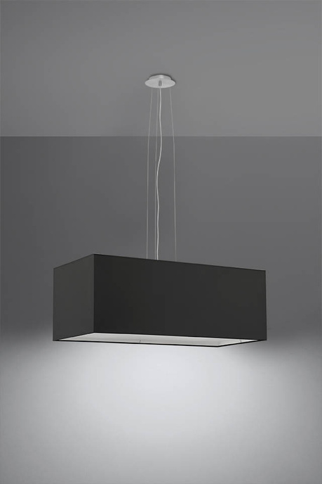 Chandelier SANTA BIS 80 black + 3x LED Bulb E27 3000K Warm 7.5W 620lm