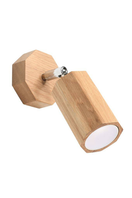Wall lamp ZEKE oak + 1x LED Bulb GU-10 3000K Warm 7W 620lm