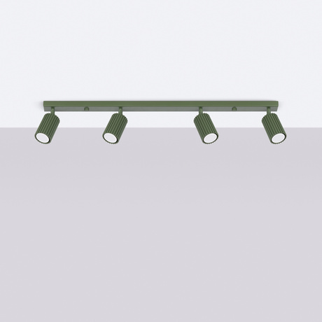 Ceiling lamp KARBON 4L olive green