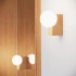 Wall lamp BULBO natural wood