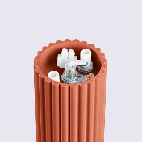 Ceiling lamp HALO red ochra IP44