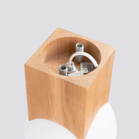 Ceiling lamp SOLIS natural wood