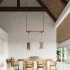 Pendant lamp ORIANA wood